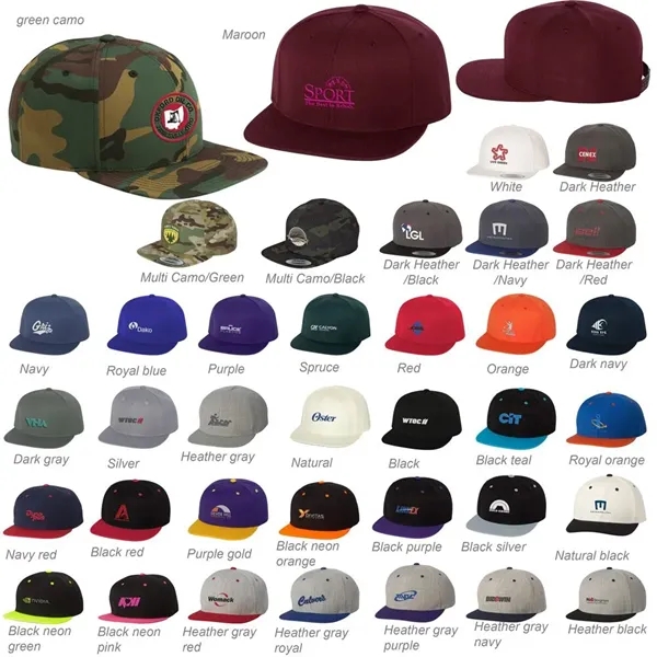 Yupoong Classic Flat Bill Snapback Cap