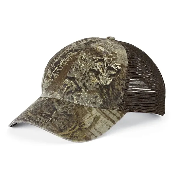Richardson 111P Camo Washed Trucker Cap - Richardson 111P Camo Washed Trucker Cap - Image 6 of 6