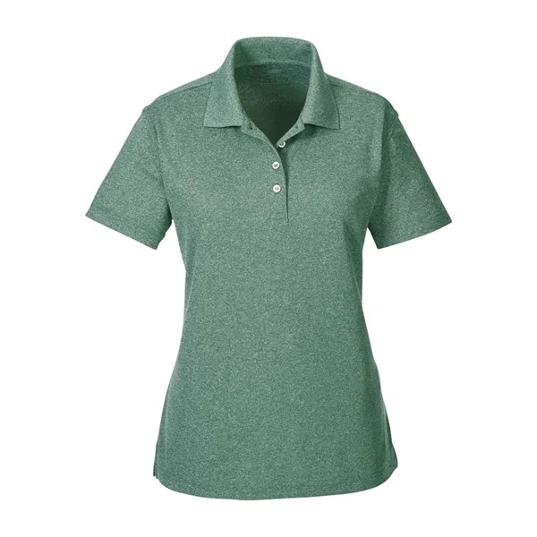Custom UltraClub Women's Heathered Pique Polo
