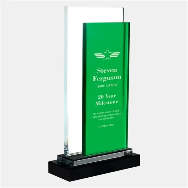 Color Rectangle Award with Black Base