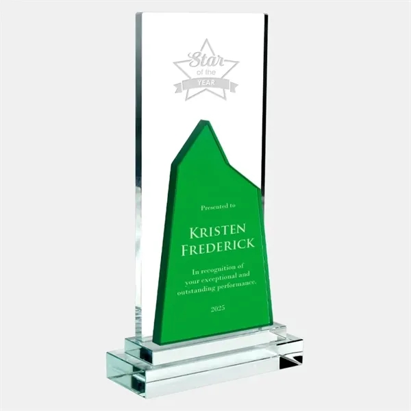 Color Mountain Award with Clear Base