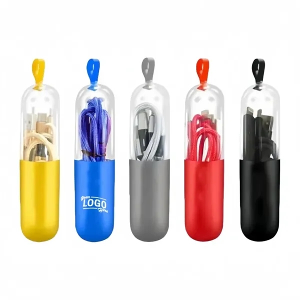 Travel-Sized 3-In-1 Charging Cable - Travel-Sized 3-In-1 Charging Cable - Image 0 of 3