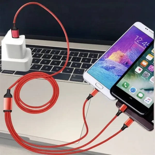 Travel-Sized 3-In-1 Charging Cable - Travel-Sized 3-In-1 Charging Cable - Image 2 of 3