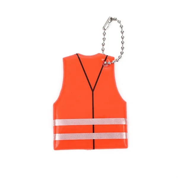 Custom Reflective Safety Vest Keytag - Custom Reflective Safety Vest Keytag - Image 1 of 2