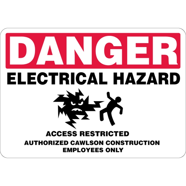 10" x 7" .055" Polyethylene Sign
