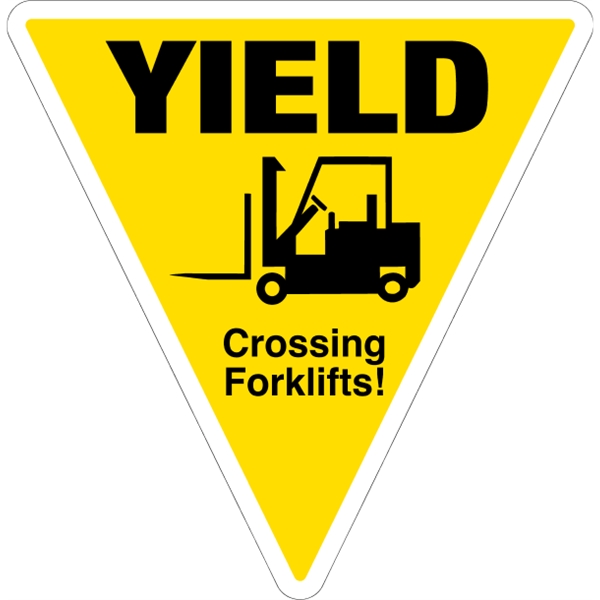 11.75" x 12" Triangle .055" Polyethylene Sign