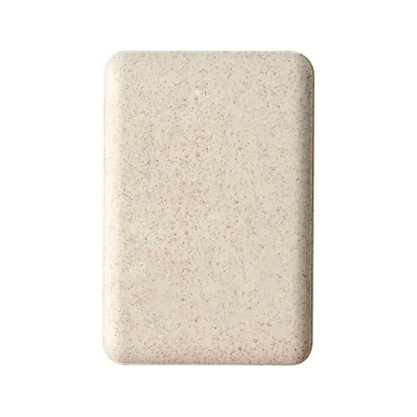 5000mAh Eco-Friendly Power Bank with Wheat Straw Housing - 5000mAh Eco-Friendly Power Bank with Wheat Straw Housing - Image 2 of 3