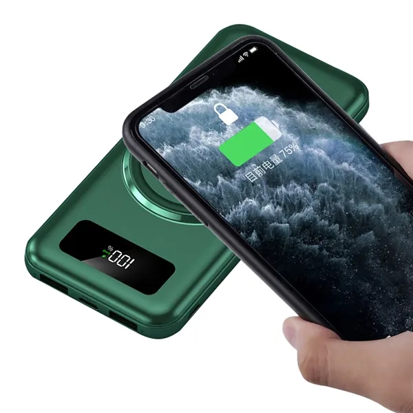 10000 Mah Power Bank W/ 4 Built-in Cable & Wireless Charger - 10000 Mah Power Bank W/ 4 Built-in Cable & Wireless Charger - Image 2 of 6