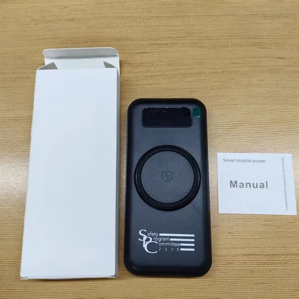 10000 Mah Power Bank W/ 4 Built-in Cable & Wireless Charger - 10000 Mah Power Bank W/ 4 Built-in Cable & Wireless Charger - Image 6 of 6