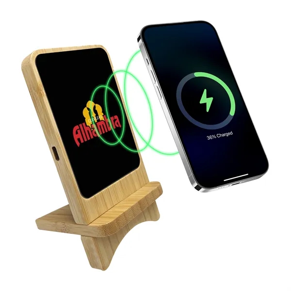 Glowing Light Up Logo 15W Wireless Charger & Phone Stand - Glowing Light Up Logo 15W Wireless Charger & Phone Stand - Image 0 of 5