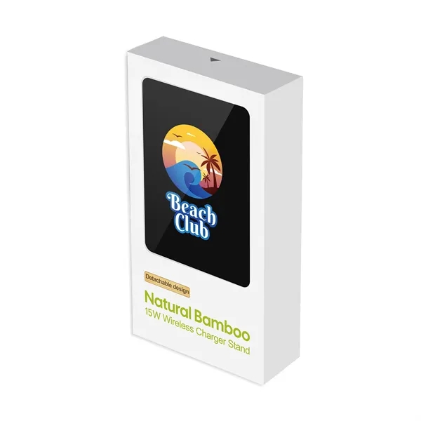 Glowing Light Up Logo 15W Wireless Charger & Phone Stand - Glowing Light Up Logo 15W Wireless Charger & Phone Stand - Image 5 of 5