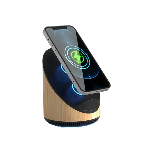 15W wireless charger bluetooth speaker phone stand - 15W wireless charger bluetooth speaker phone stand - Image 0 of 0