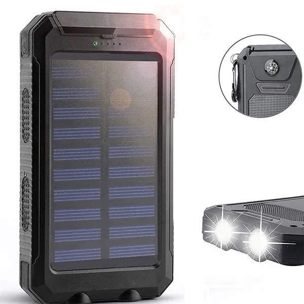 Waterproof Compass Solar Power Bank 8000mah - Waterproof Compass Solar Power Bank 8000mah - Image 3 of 5