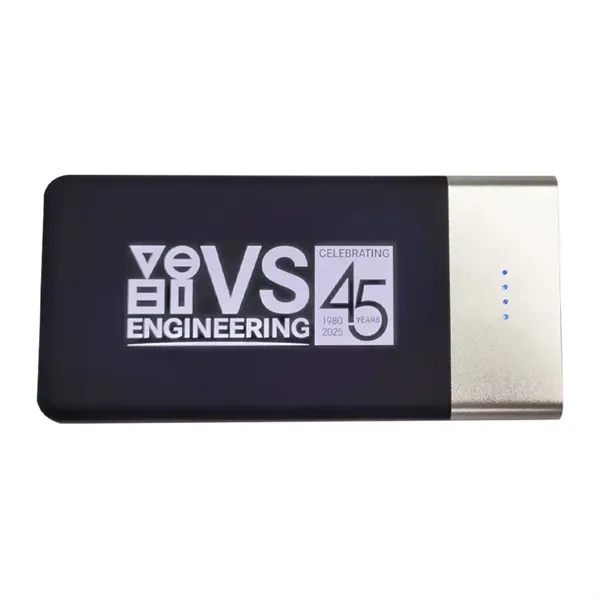 4000mah Custom Power Bank Light Up Charger - 4000mah Custom Power Bank Light Up Charger - Image 1 of 3