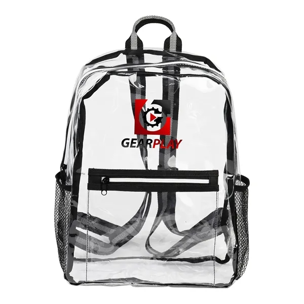 Eco-Friendly Waterproof Clear drawstring Backpack - Eco-Friendly Waterproof Clear drawstring Backpack - Image 0 of 11