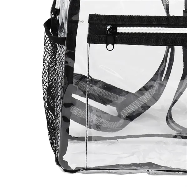 Eco-Friendly Waterproof Clear drawstring Backpack - Eco-Friendly Waterproof Clear drawstring Backpack - Image 2 of 11