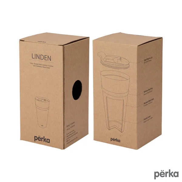 Perka® Linden 14 oz. Double Wall Ceramic Tumbler w/ Stain... - Perka® Linden 14 oz. Double Wall Ceramic Tumbler w/ Stain... - Image 22 of 34