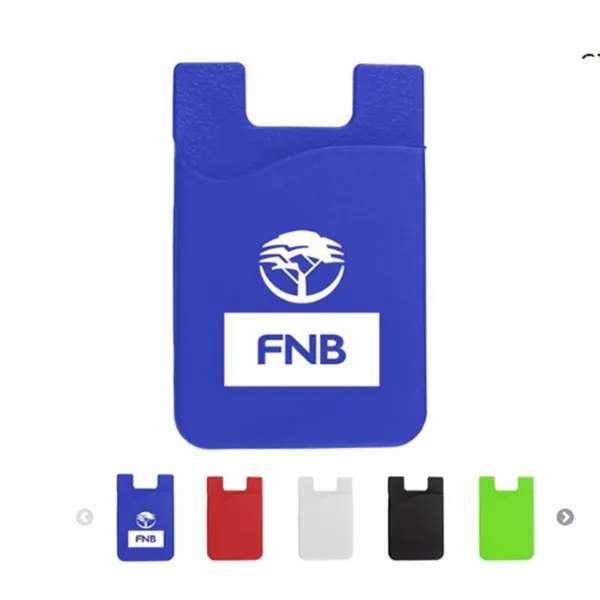 Silicone Cell Phone Wallet with Strong Sticky Back