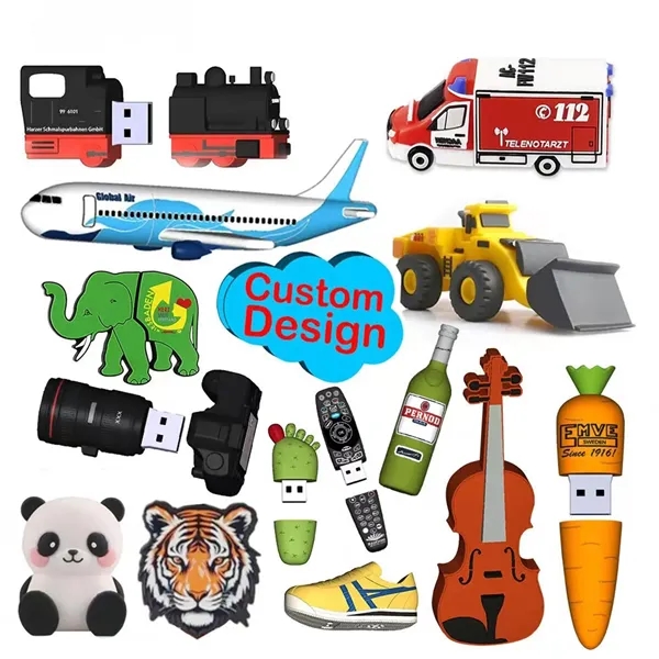Custom Custom PVC 3D USB Drives