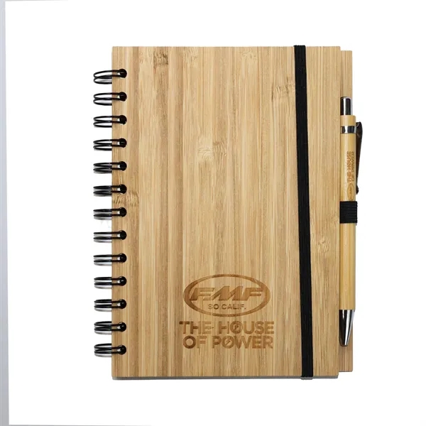 Bamboo Notebook With Pen