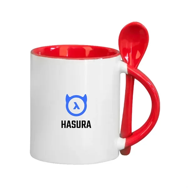 11 oz. Coffee Mug with a Spoon