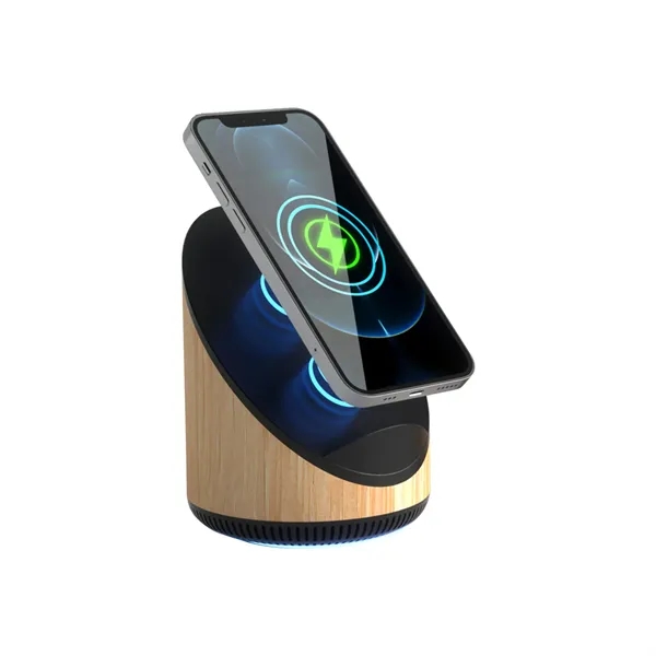 15W wireless charger bluetooth speaker phone stand