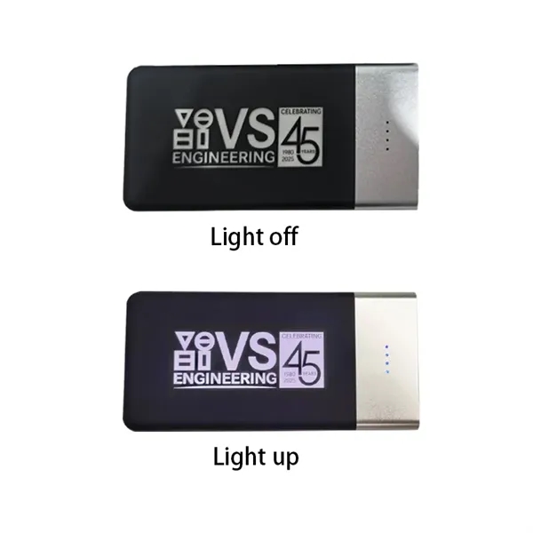 4000mah Custom Power Bank Light Up Charger