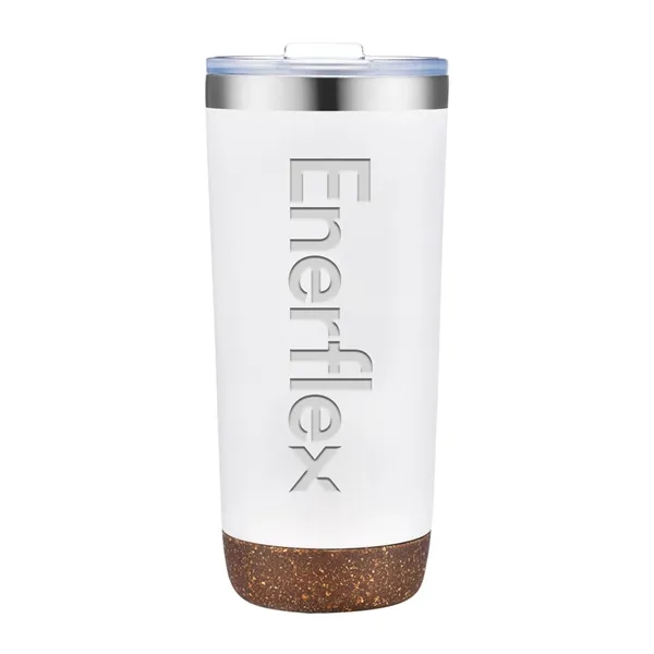 22oZ Vaccum tumbler with cork bottom