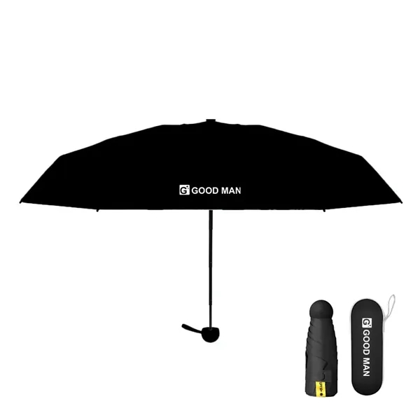 High-quality Pongee 8-Rib Compact Capsule Umbrella