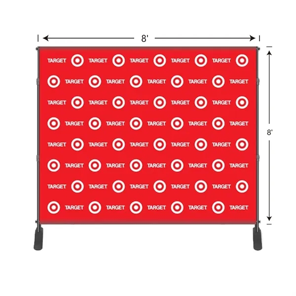 8' X 8' Adjustable Step And Repeat Backdrop Banner Stand