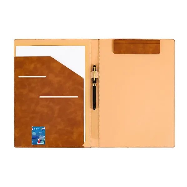 Custom A4 Business PU Leather Folder Portfolio