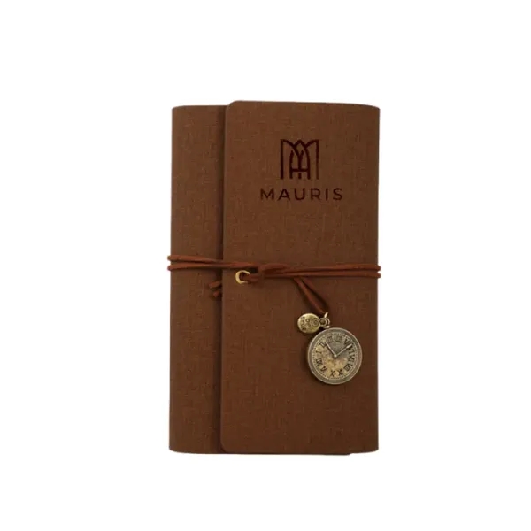 Vintage Ribbon-Bound Notebook