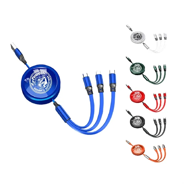 Extendable 3-in-1 100W Fast Charging Cable