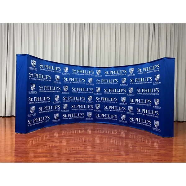 Custom 20ft Curve Fabric Pop Up Display