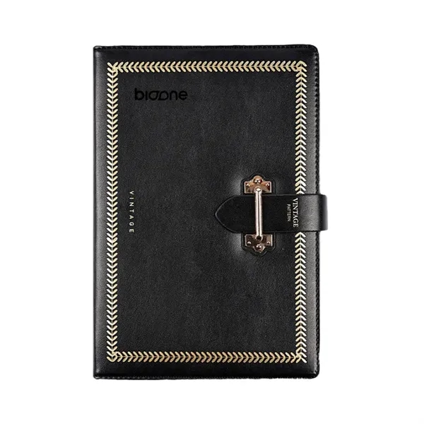 A5 Leather-bound Hardcover Notebook