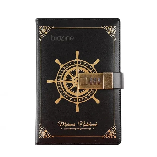 B6 Leather-bound Password Notebook