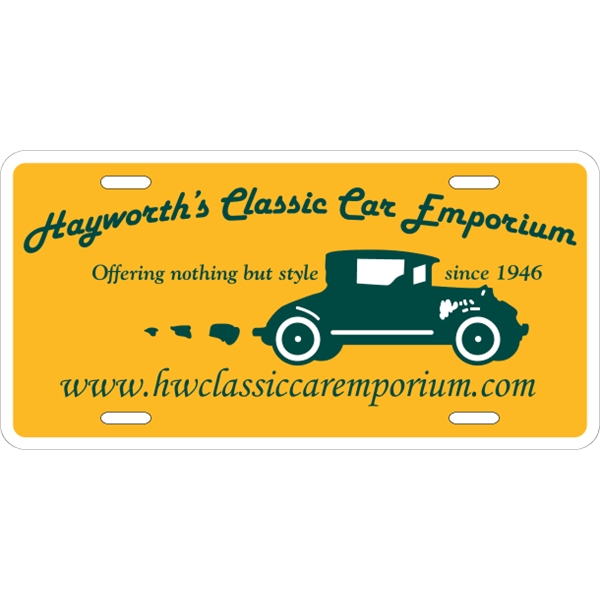 Car Plate - .055" Polyethylene