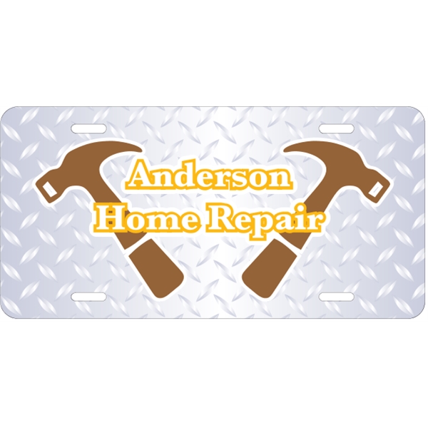 Diamond Plate Finish Car Plate