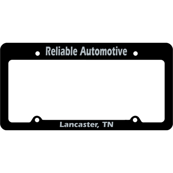 Car Plate Frames - Large space at top