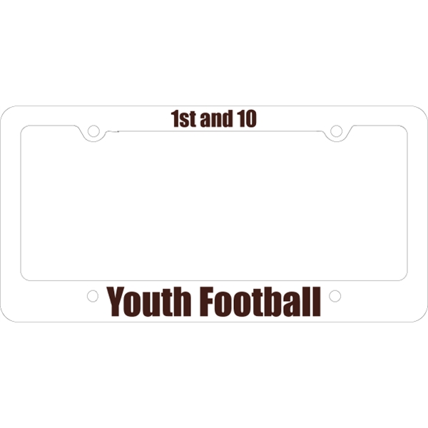 Car Plate Frames - Large space at bottom