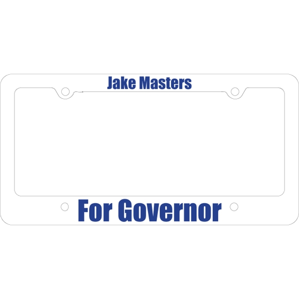Car Plate Frames - Large space at bottom