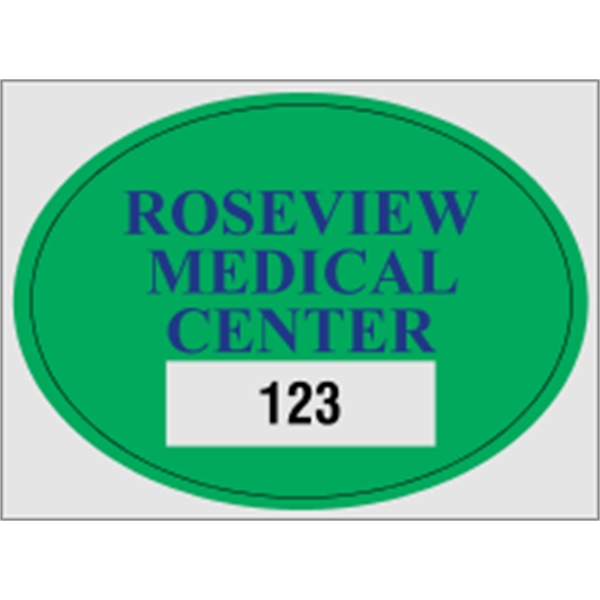Oval - Clear Polyester