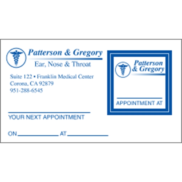 Square Kiss-cut Appointment Card - Square Kiss-cut Appointment Card - Image 0 of 2