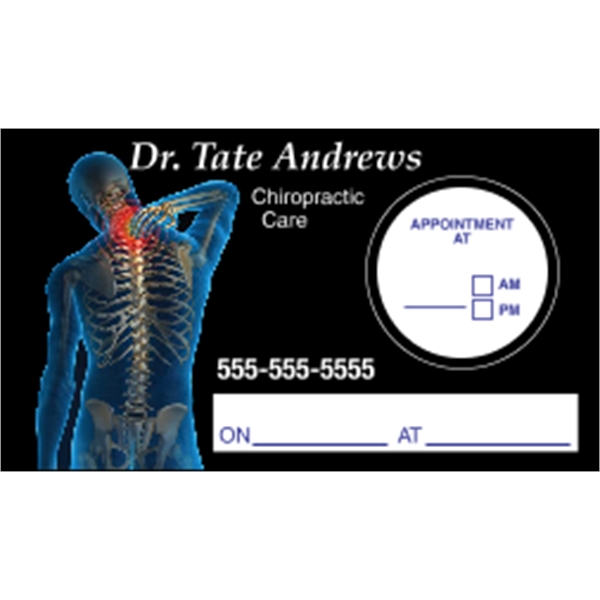 Circle Kiss-cut Appointment Card - Circle Kiss-cut Appointment Card - Image 1 of 2