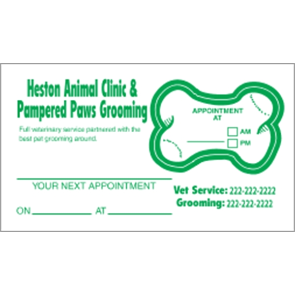 Bone Kiss-Cut Appointment Card - Bone Kiss-Cut Appointment Card - Image 2 of 2