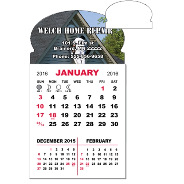 3 X 5.5 - Magnet Mini Calendar Pad (Oval)