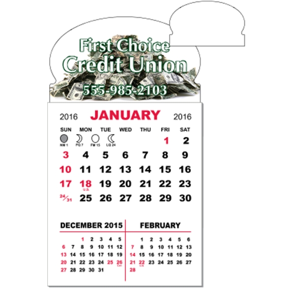 3 X 5.5 - Magnet Mini Calendar Pad (Oval)