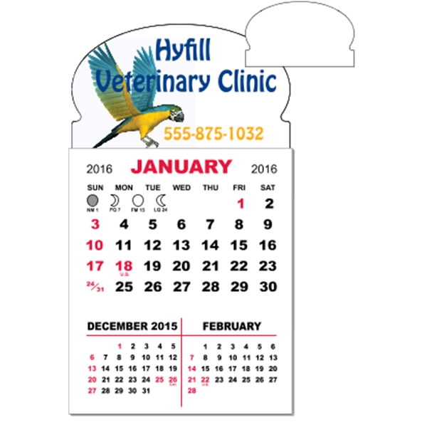 3 X 5.5 - Magnet Mini Calendar Pad (Oval)