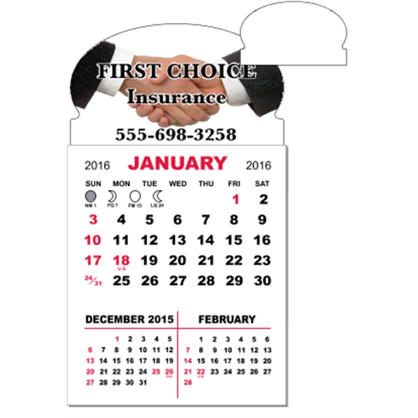 3 X 5.5 - Magnet Mini Calendar Pad (Oval)