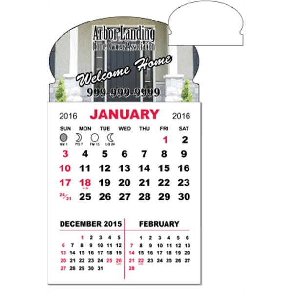 3 X 5.5 - Magnet Mini Calendar Pad (Oval)
